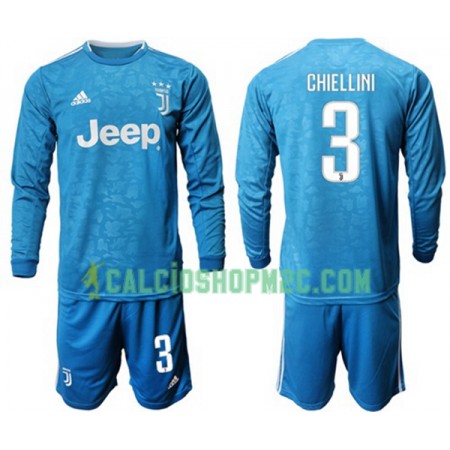 Juventus Chiellini 3 Bambino Maglia Terza 2019/2020 Manica Lunga (+ Pantaloncini)